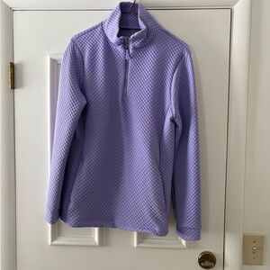 Dudley Stephens Women’s Violet  Zip-Up Waffle Pullover